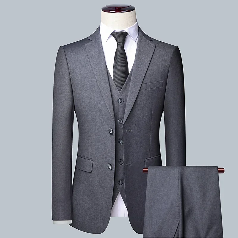 Men'S Grooming Options - LIBIELIY Hochwertiges Herren-Hochzeitskleid, einfarbig, Business –