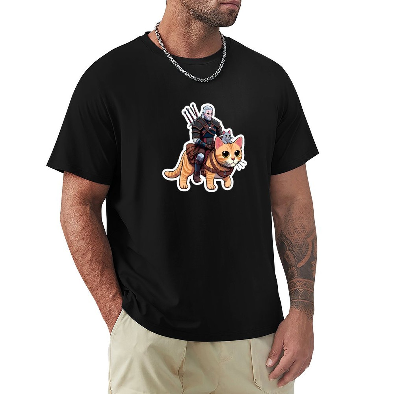 Men'S Grooming Package - Geralt's Guide to Cat Grooming T-Shirt,