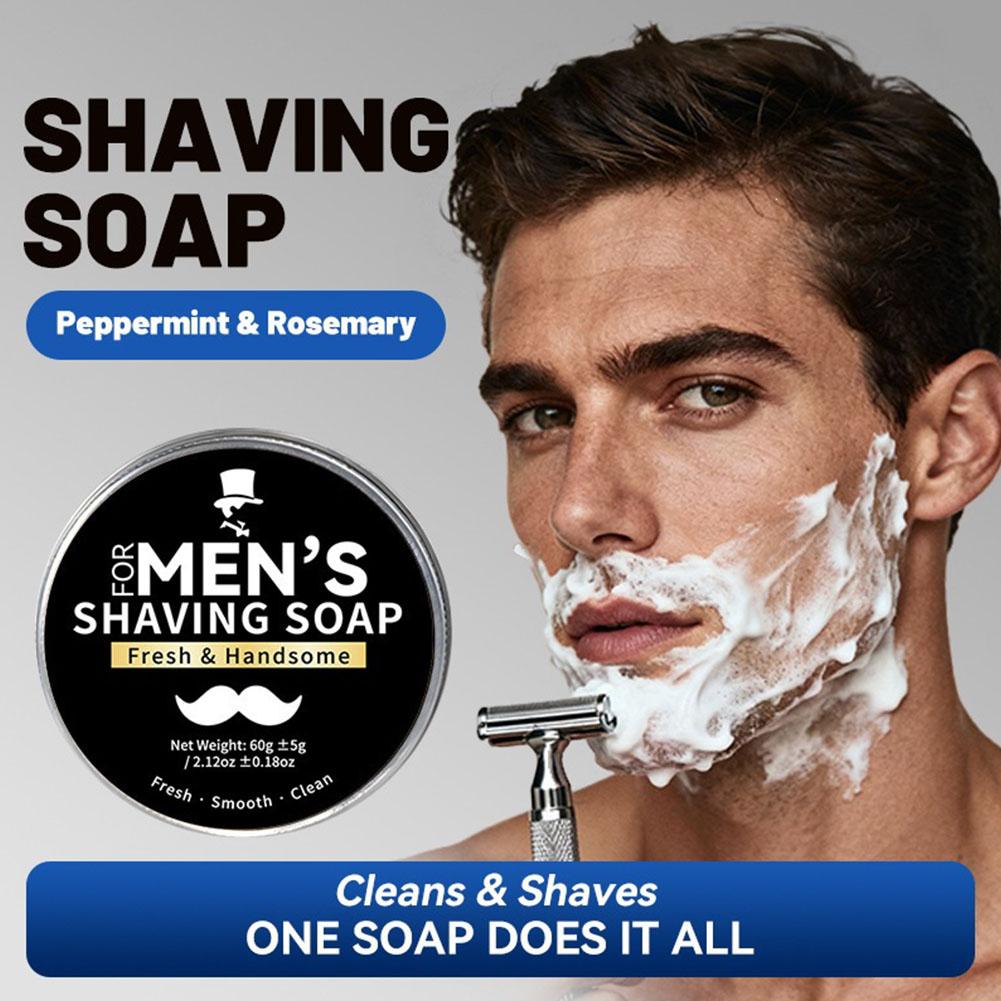Men'S Grooming And Skin Care - Rasierseife für Männer Reichhaltiger Schaum Feuchtigkeitsspendend