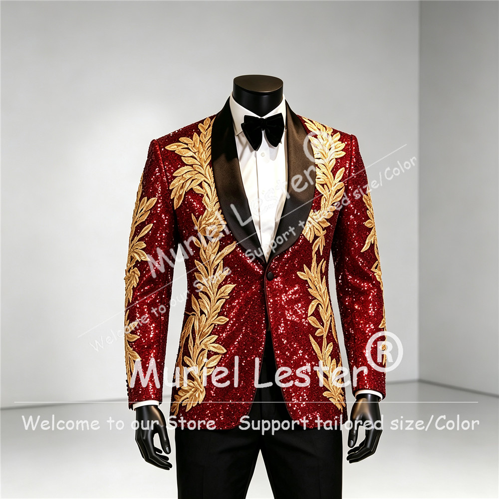 Glitzernder Pailletten-Herrena – Men Grooming Outfit Bewertung und Preis