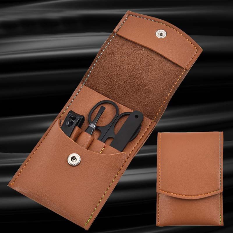 4 stücke Maniküre Pediküre Set – Mens Grooming Kit Case Bewertung und Preis