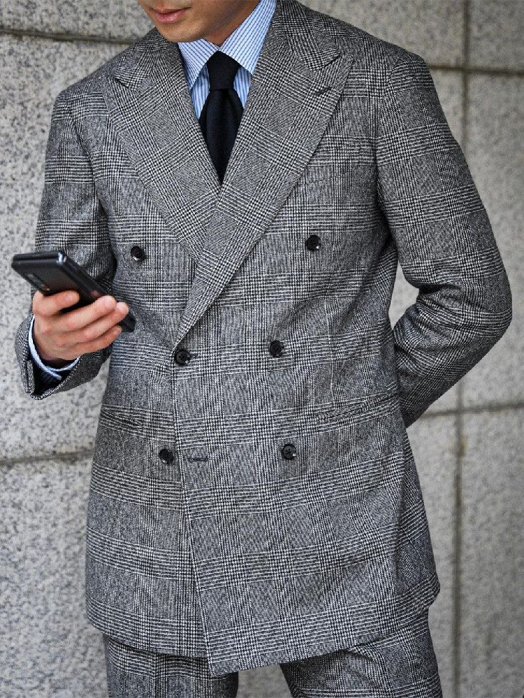 Business Plaid Männer Anzug 2- – Men Grooming Outfit Bewertung und Preis