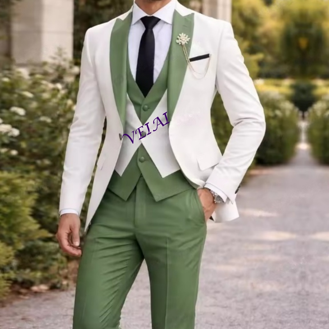 Maßgeschneiderter neuer weißer – Men Grooming Outfit Bewertung und Preis