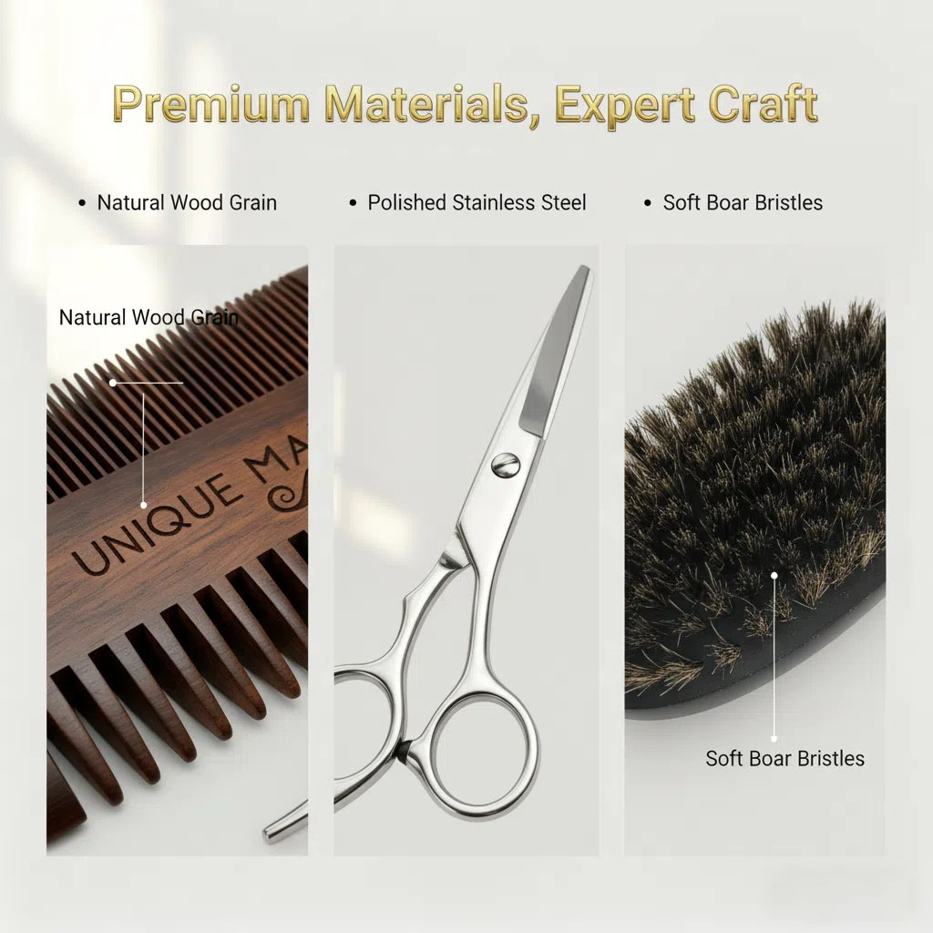 UNIQUE MAN Herren-Bart-Set, sc – Men Grooming Outfit Bewertung und Preis