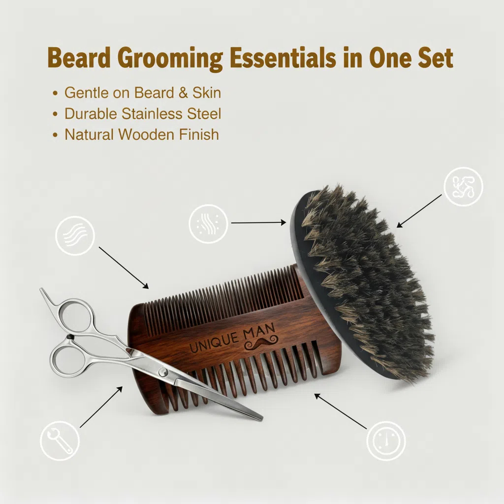 UNIQUE MAN Herren-Bart-Set, sc – Men Grooming Outfit Bewertung und Preis
